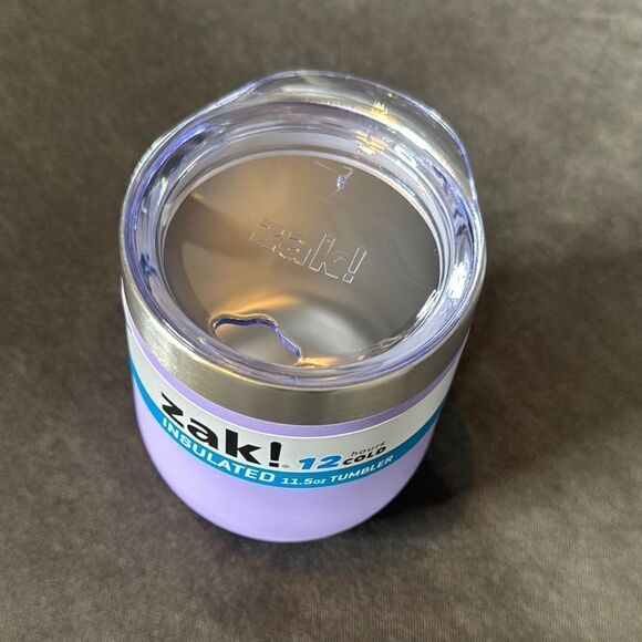 Zak! Purple Insulated 11.5oz 340ml Wine or Drink Tumbler 12 Hours Cold BPA Free - Picture 2 of 9